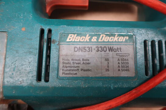 6 stk. elværktøj og fræsejern