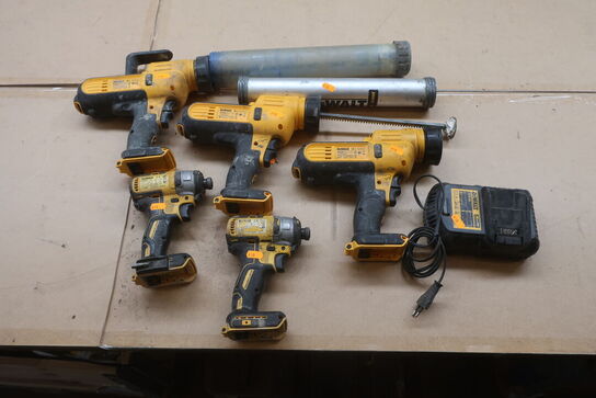 5 stk. elværktøj DEWALT