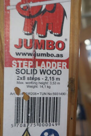 3 stk. stiger JUMBO