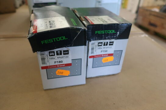 Rystepudser FESTOOL RTSC 400 med sandpapir