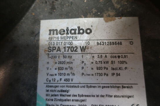 Spånsuger METABO SPA 1702 W