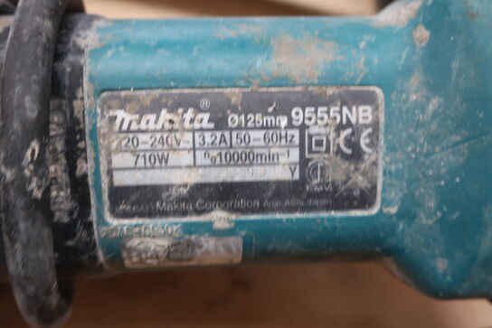 2 stk. vinkelsliber og bajonetsav MAKITA og BOSCH