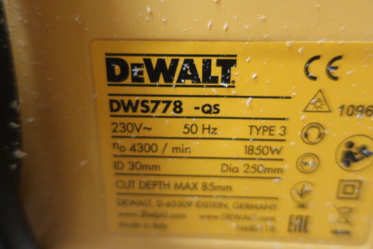 Kap-/geringssav DEWALT DWS778 -QS med arbejdsbord DE7023 -XJ