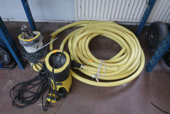 2 stk. dykpumper TROTEC TWP 4005 E med div. slanger