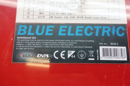 2 stk. Byggestrømstavler BLUE ELECTRIC, RAPTOR