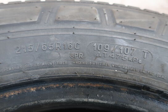 2 stk. dæk MICHELIN 215/65R 16C