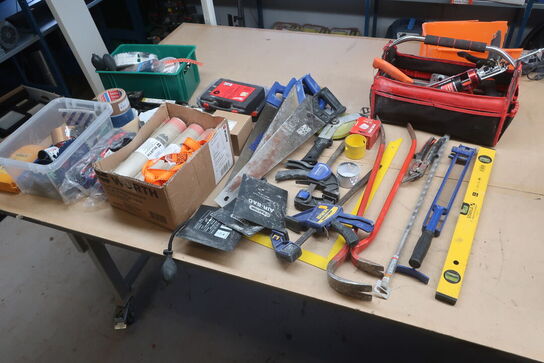 Div. Værktøj, tape, poser m.m.