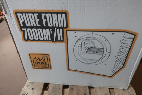 Udsugningsboks pure foam 7000m3/h med slanger