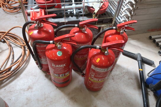 5 stk. pulverslukker 