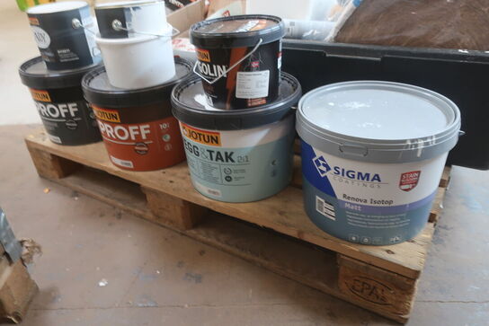 Maling, fuge, bagstop m.m.