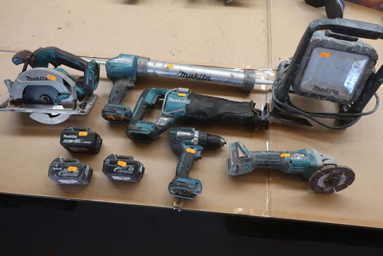 6 stk. elværktøj MAKITA