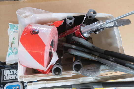 Fugepistoler, spartler,koste m.m.