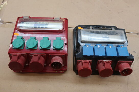 2 stk. Byggestrømstavler BLUE ELECTRIC, RAPTOR