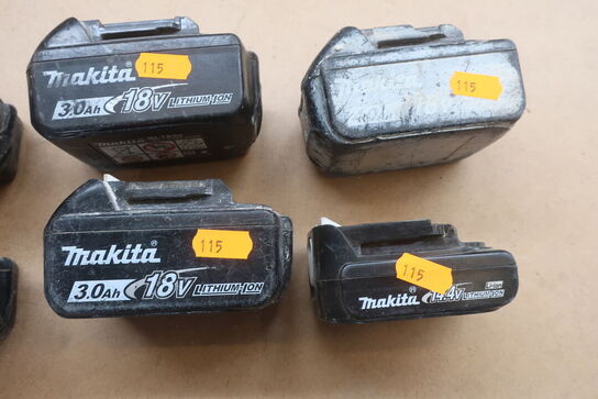 6 stk. batterier MAKITA