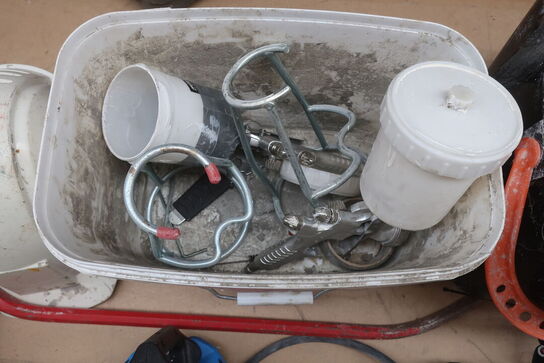 lamper, tryksprøjte masker m.m.