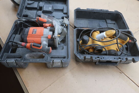 Overfræser og elhøvl BLACK + DECKER og FALKE