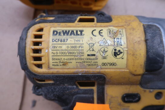 5 stk. elværktøj DEWALT