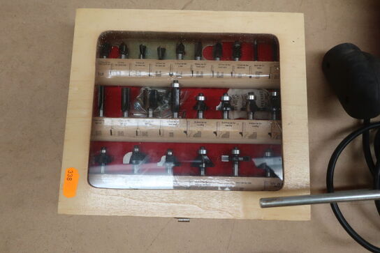 6 stk. elværktøj og fræsejern