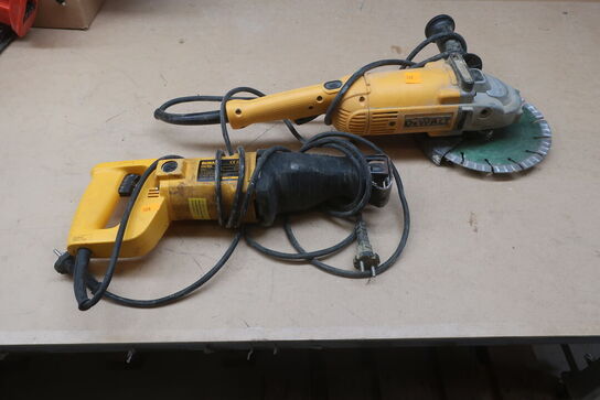 Vinkelsliber og bajonetsav DEWALT