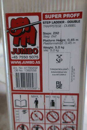 3 stk. stiger JUMBO