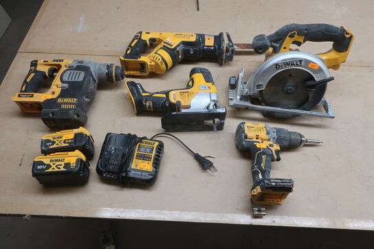 5 stk. elværktøj DEWALT