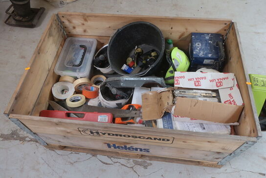 Fuge, tape,værktøj m.m.