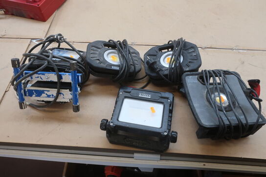5 stk. led arbejdslamper