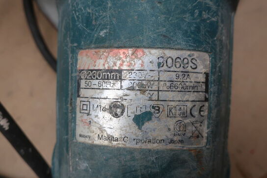 2 stk. vinkelsliber og bajonetsav MAKITA og BOSCH