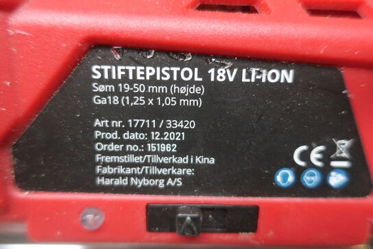 2 stk. skruemaskiner, stiftepistol MITSUTOMO