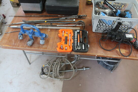 topnøglesæt, koben, værktøj m.m.