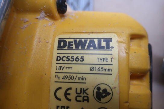 Rundsav og linjelaser DEWALT DCS565 og DW088