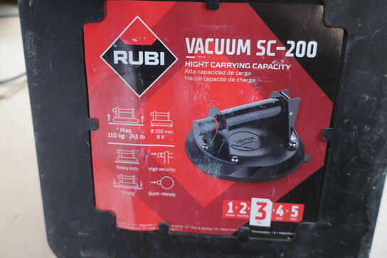 2 stk. sugekopper RUBI VACUUM SC-200