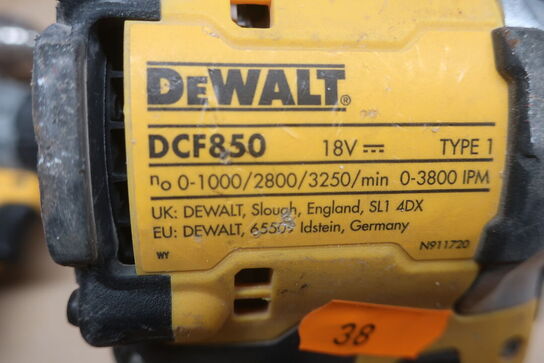 6 stk. elværktøj DEWALT