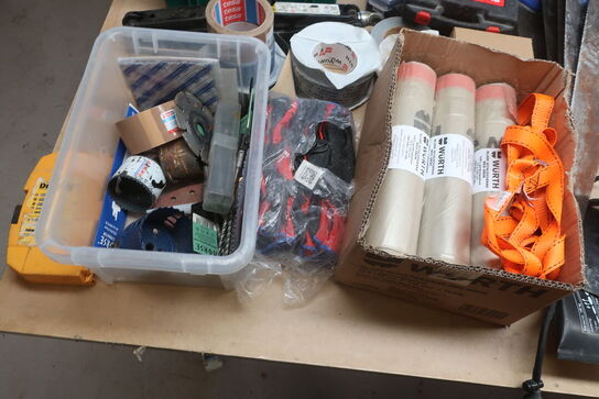 Div. Værktøj, tape, poser m.m.