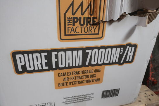 Udsugningsboks pure foam 7000m3/h med slanger
