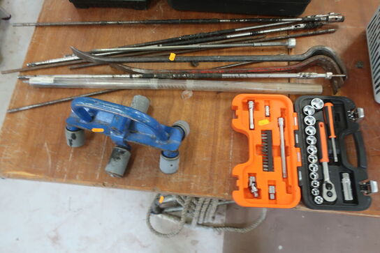 topnøglesæt, koben, værktøj m.m.