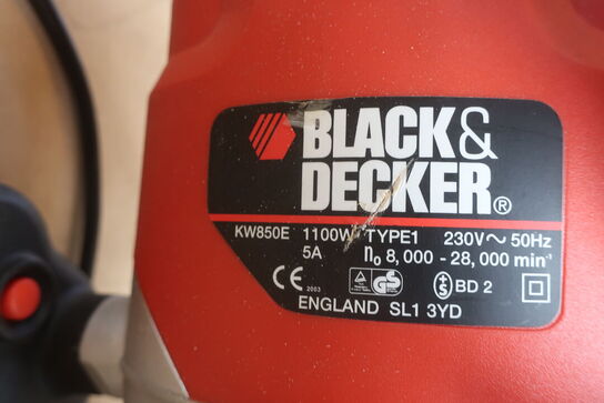 6 stk. elværktøj og fræsejern