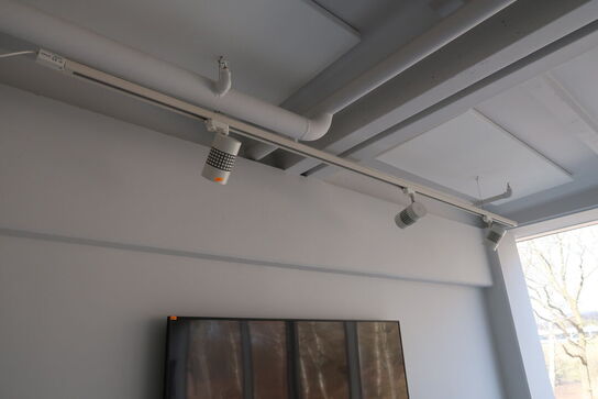 2 stk. skinner med 6 stk. LED-spots SUNFLUX 35W Track Light