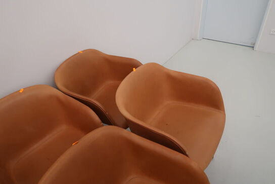 6 stk. mødestole MUUTO Fiber Chair Swivel