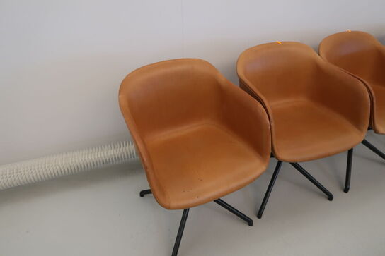 4 stk. mødestole MUUTO Fiber Chair Swivel