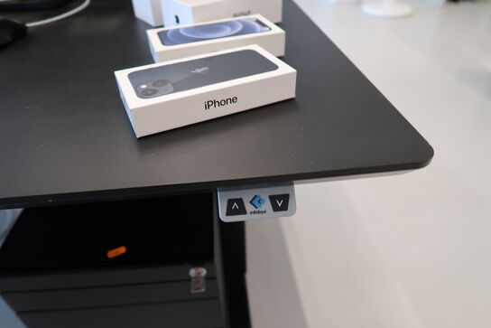 El. hæve/sænke skrivebord uden indhold med skuffemodul