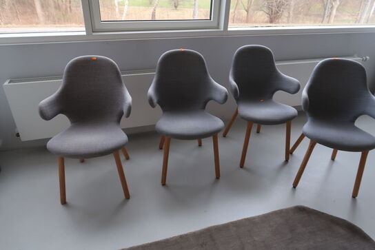 4 stk. mødestole &TRADITION Catch JH1