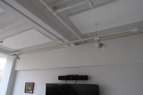 2 stk. skinner med 4 stk. LED-spots SUNFLUX 35W Track Light