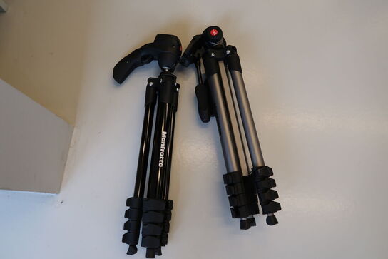2 stk. kamerastativer MANFROTTO
