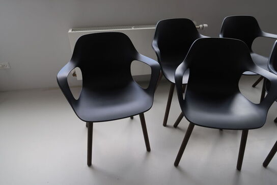 9 stk. mødestole VITRA HAL af Jasper Morrison