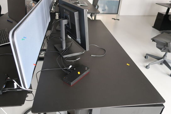 El. hæve/sænke skrivebord uden indhold med skuffemodul