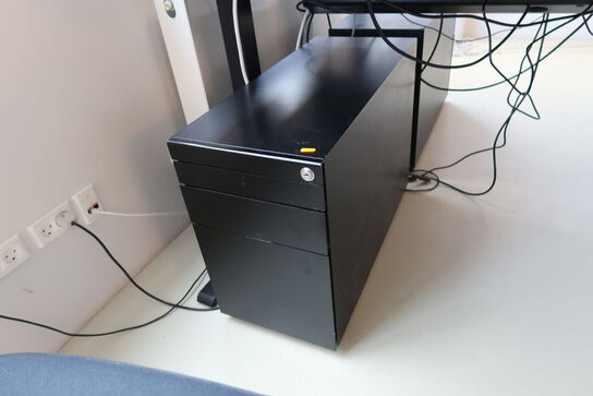 El. hæve/sænke skrivebord uden indhold samt skuffemodul