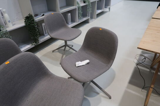 6 stk. mødestole MUUTO Fiber Swivel