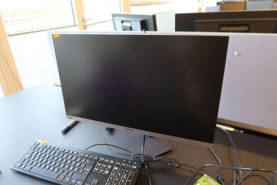 Computerskærm SAMSUNG S24R65, dockingstation LENOVO ThinkPad Thunderbolt 3 Dock Gen 2, tastatur