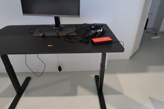 El. hæve/sænke skrivebord PAUSTIAN uden indhold